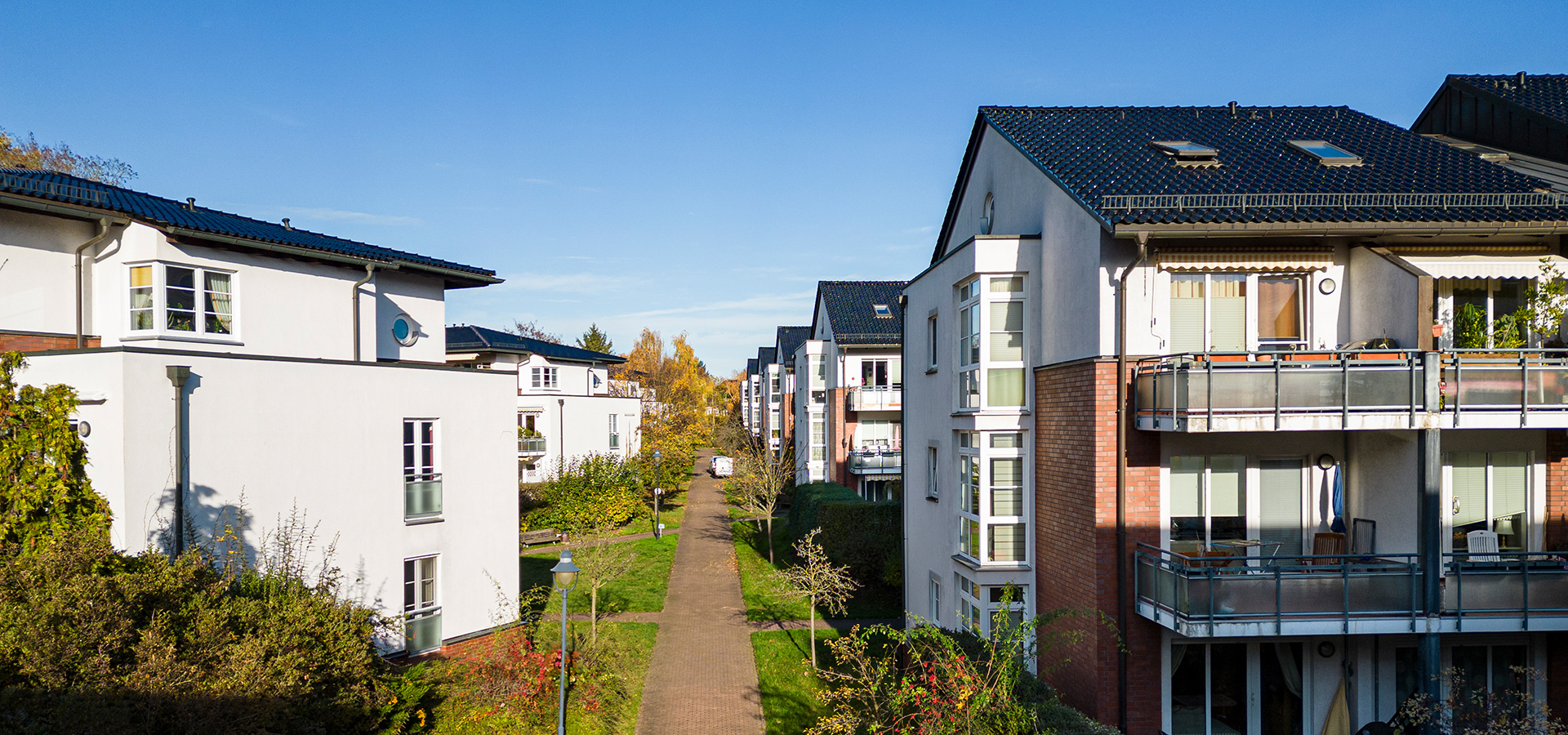 Wohnareal mit Mehrfamilienhäuser in Berlin