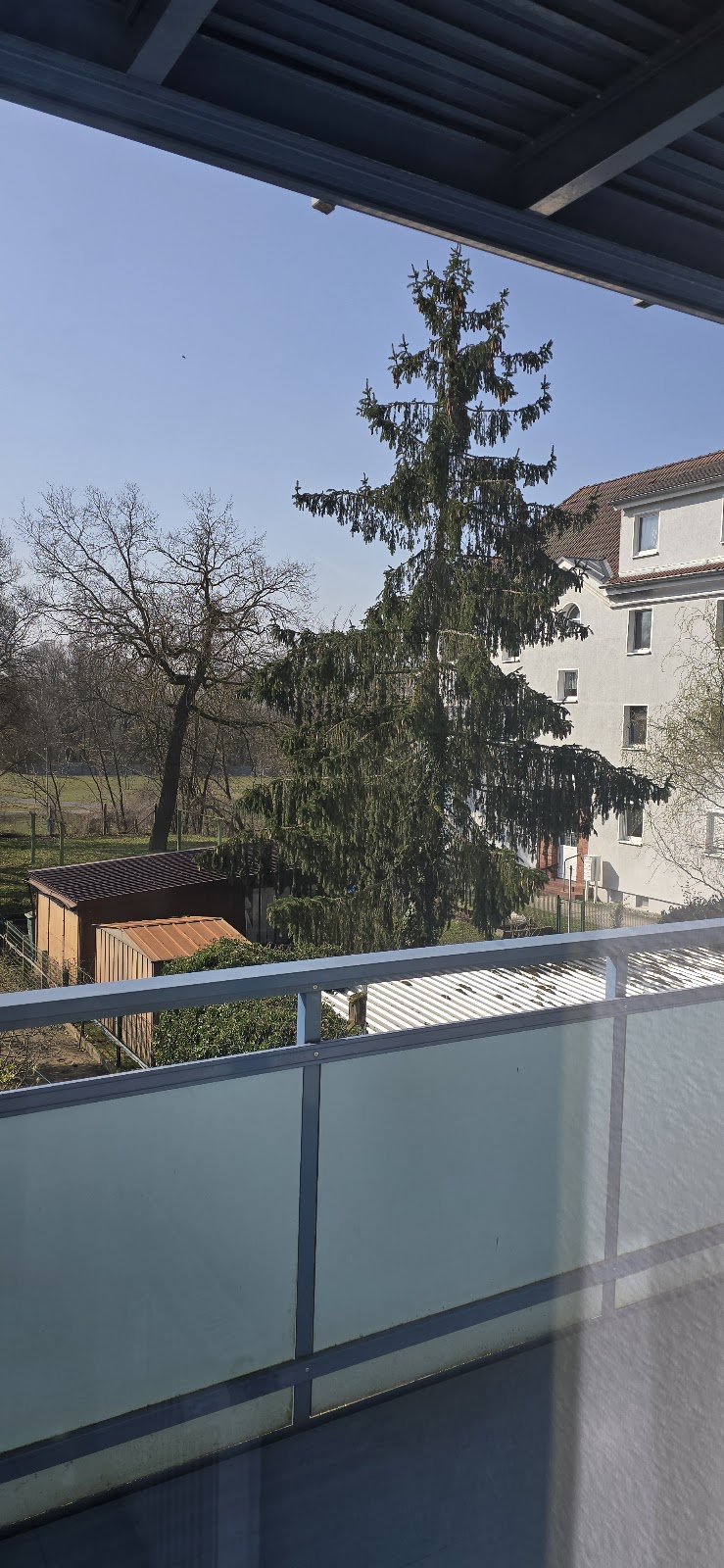 Blick vom Balkon